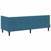 vidaXL Estructura de Cama Esquina con Colch&oacute;n 2 pcs Azul Terciopelo