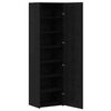 vidaXL Aparador alto Roble Negro 50 x 42,5 x 185 cm