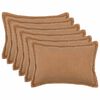 vidaXL Funda de almohada 6 pcs HOUTEN Beige 30 x 50 cm Boucl&eacute;