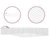 vidaXL Perrera de exterior con techo acero galvanizado plata 10x8x2,5m