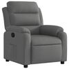 vidaXL Sill&oacute;n reclinable de tela gris oscuro