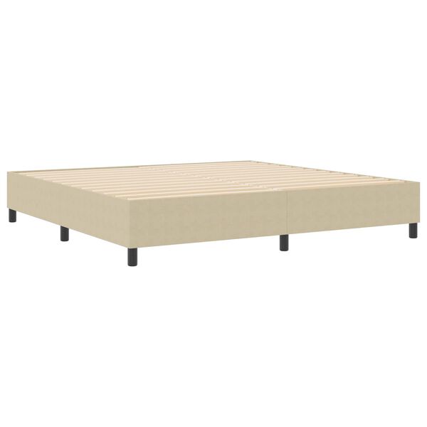 vidaXL Cama de plataforma Verde gris&aacute;ceo 200 x 200 cm tela