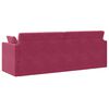 vidaXL Sof&aacute;-cama de piso 200cm Rojo vino Terciopelo