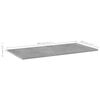 vidaXL Estante estanter&iacute;a 4uds contrachapada gris hormig&oacute;n 80x40x1,5cm