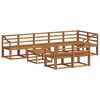 vidaXL Conjunto de sof&aacute;s de exterior 9 pcs Natural