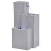 vidaXL Fuente de agua de interior con luz LED de poliresina