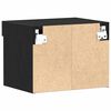 vidaXL Conjunto de mueble de TV con LED Roble Negro 40 x 30 x 30 cm