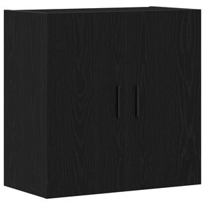 vidaXL Mueble de pared Montaje en la pared Roble Negro 60 x 31 x 60 cm