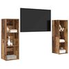vidaXL Conjunto de mueble de TV 2 pcs Madera Vieja 107 x 35 x 37 cm