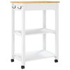 vidaXL Carrito de cocina MONZA madera maciza de pino 60x40x88,5 cm
