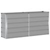 vidaXL Jardinera Gris Claro 160 x 40 x 75 cm Acero