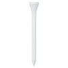 vidaXL Tees de golf 1000 unidades 83 mm bamb&uacute; blanco