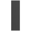 vidaXL Felpudo a rayas negro y gris 115x400 cm