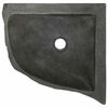 vidaXL Lavabo Gris (30-37) x (30-37) x 12 cm Piedra del R&iacute;o