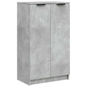 vidaXL Zapatero madera contrachapada gris hormig&oacute;n 59x35x100,5 cm