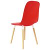 vidaXL Sillas de comedor 6 pcs Rojo 47 x 50.5 x 83 cm