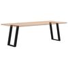 vidaXL Patas para mesa de comedor en forma de U (2 unidades), color negro, 60 x 72-73 cm, acero