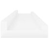 vidaXL Estantes de pared 4 unidades blanco brillo 60x9x3 cm