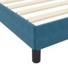 vidaXL Cama tipo Box Spring con colch&oacute;n Azul Oscuro 120 x 200 cm tela