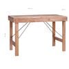 vidaXL Mesa de comedor de madera maciza reciclada 120x60x80 cm