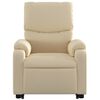 vidaXL Sill&oacute;n el&eacute;ctrico reclinable elevable de tela color crema