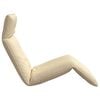 vidaXL Tumbona plegable beige 175x54x8,5 cm Tejido Oxford