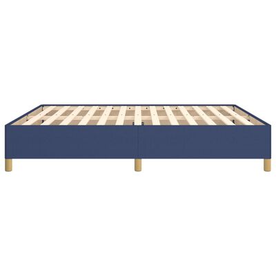 vidaXL Estructura de cama de tela azul 160x200 cm