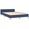 vidaXL Estructura de cama sin colch&oacute;n tela azul 120x190 cm