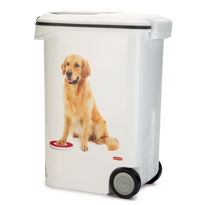 Curver Contenedor de comida para perros con ruedas 54 L
