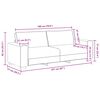 vidaXL Juego de sof&aacute;s con cojines 2 piezas tela gris claro