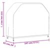 vidaXL Cubierta para barbacoa Oxford 420D negro 147x61x112 cm