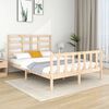 vidaXL Estructura de cama madera maciza 120x190 cm