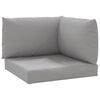 vidaXL Cojines para palets 3 unidades tela Oxford gris