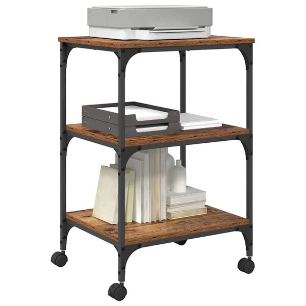 vidaXL Soporte para Impresora Madera Vieja 50 x 41 x 75 cm