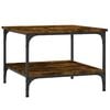 vidaXL Mesa de centro madera de ingenier&iacute;a roble ahumado 55x55x40 cm