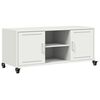 vidaXL Mueble de TV acero blanco 100,5x39x43,5 cm
