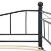 vidaXL Estructura de cama de acero negra 180x200/90x200 cm