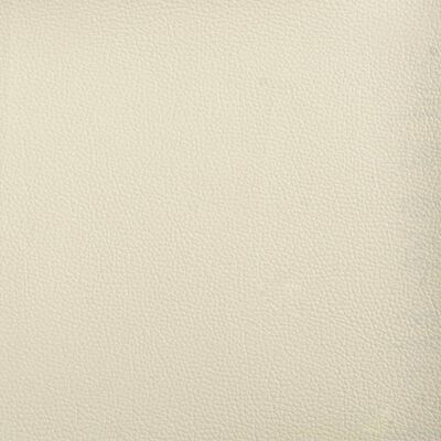 vidaXL Sofá de 2 plazas de cuero sintético color crema 120 cm