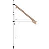 vidaXL Toldo manual retr&aacute;ctil 400 cm naranja y blanco a rayas