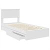 vidaXL Cama con almacenamiento 90 x 200 cm Madera de ingenier&iacute;a