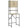 vidaXL Armario de lavadora color roble Sonoma 68x48,5x194 cm