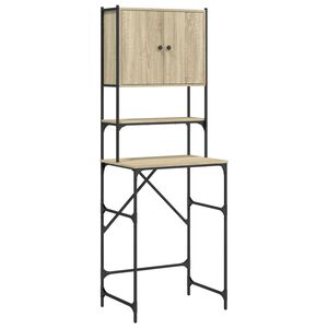 vidaXL Armario de lavadora color roble Sonoma 68x48,5x194 cm