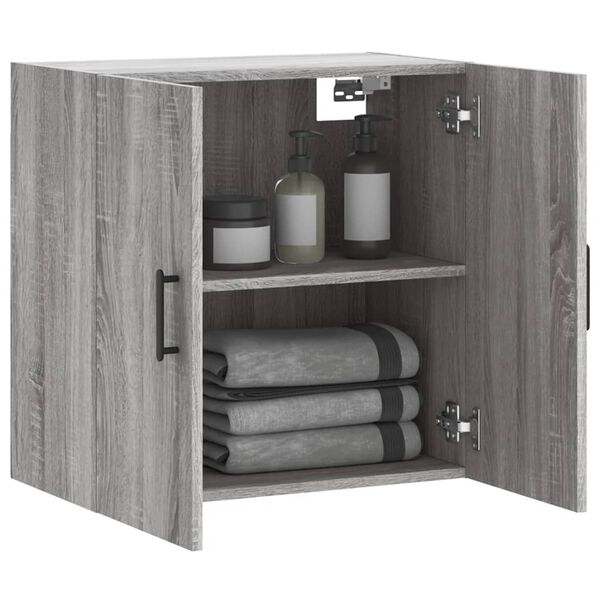 vidaXL Armario de pared madera de ingeniería gris Sonoma 60x31x60 cm