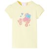 Camiseta infantil amarillo suave 116