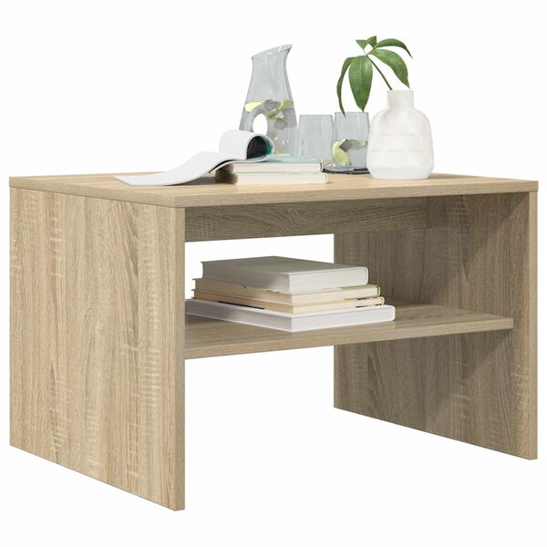 vidaXL Mesa de Caf&eacute; Roble Sonoma 60 x 50 x 40 cm Madera de ingenier&iacute;a