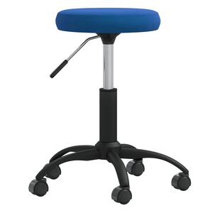 vidaXL Taburete de masajes terciopelo Azul