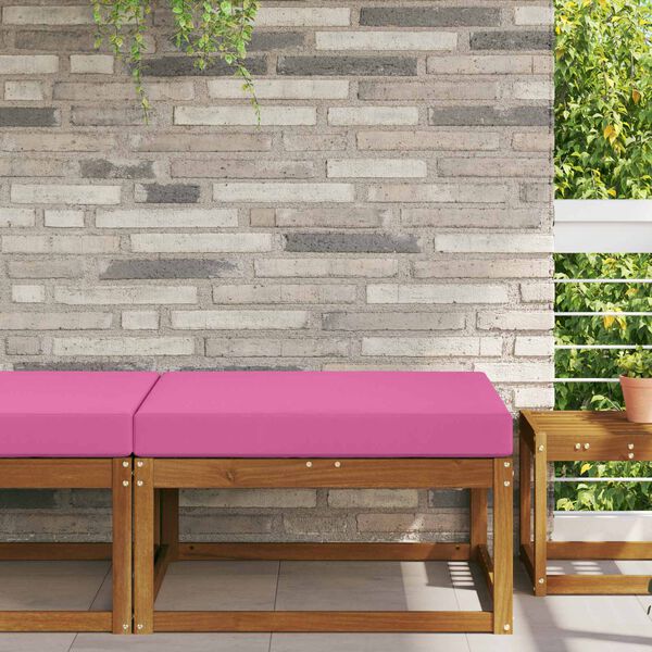 vidaXL Coj&iacute;n para sof&aacute; de exterior Rosa 80 x 80 x 8 cm Poli&eacute;ster