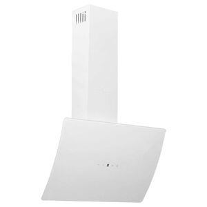 vidaXL Campana extractora de pared acero vidrio templado blanco 60 cm