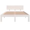 vidaXL Estructura de cama doble peque&ntilde;a sin colch&oacute;n blanco 120x190 cm