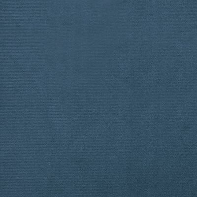 vidaXL Sillón con taburete terciopelo azul oscuro